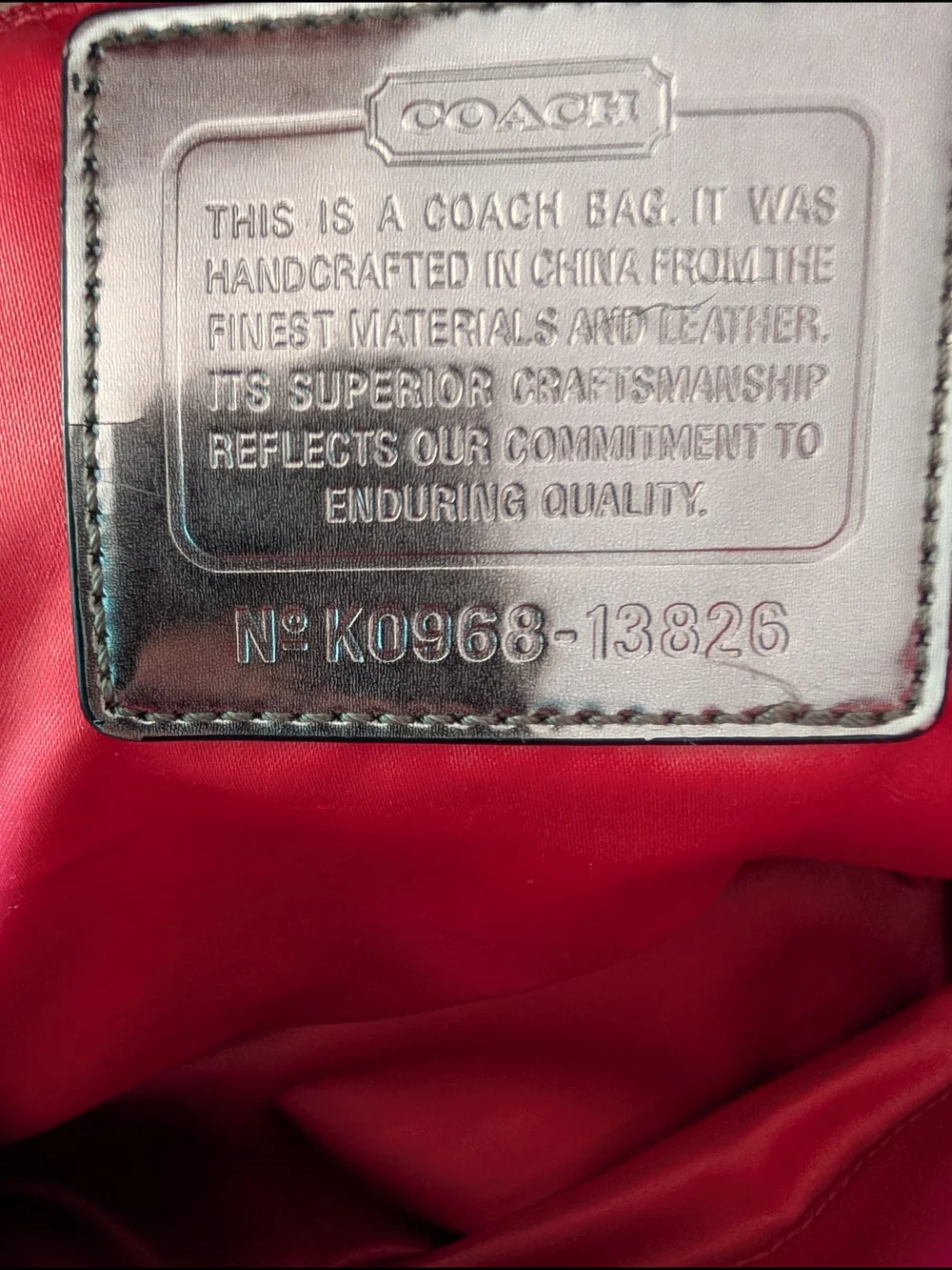 Coach black poppy